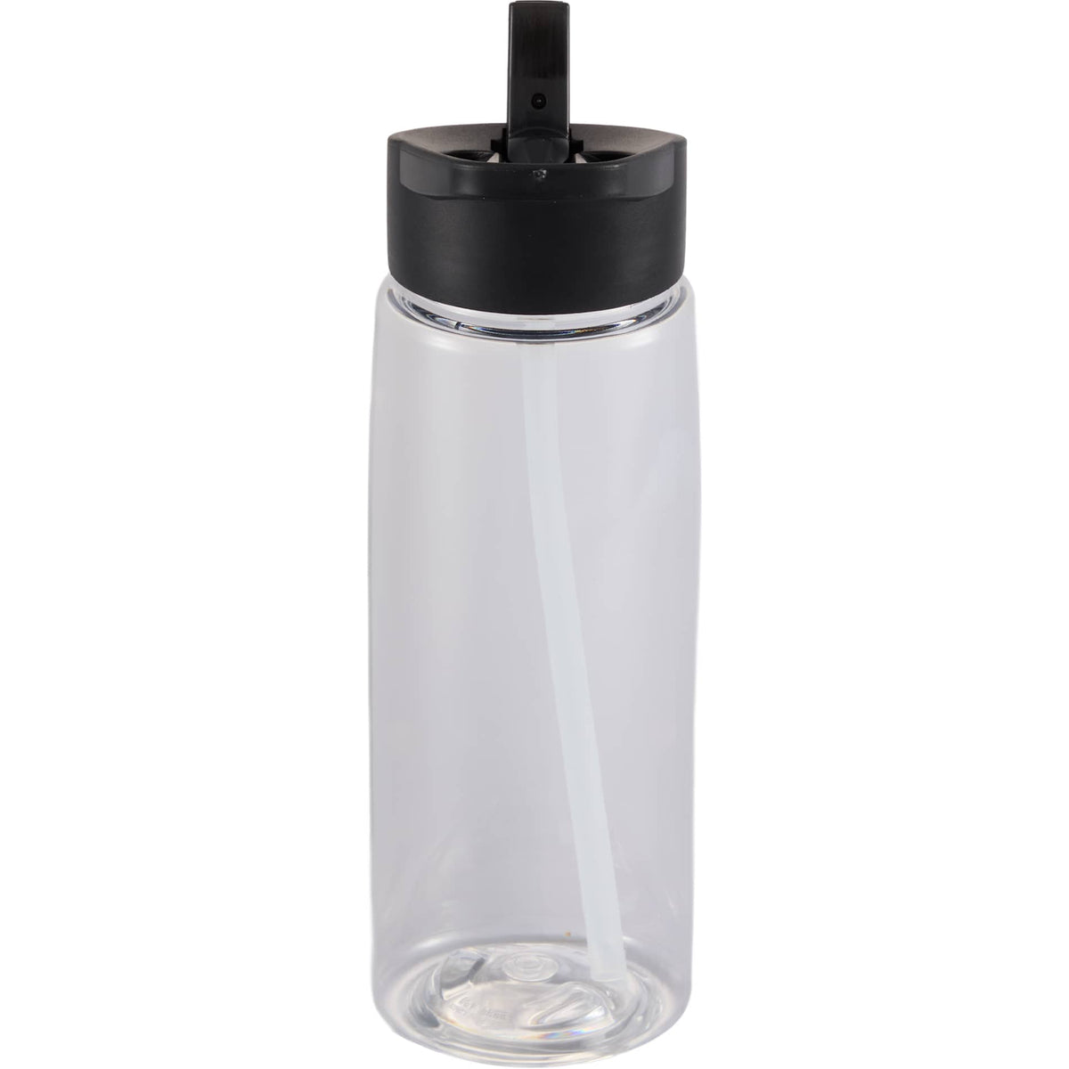 Rear View of Clear The Flair Flip Straw Lid 26 oz. plain