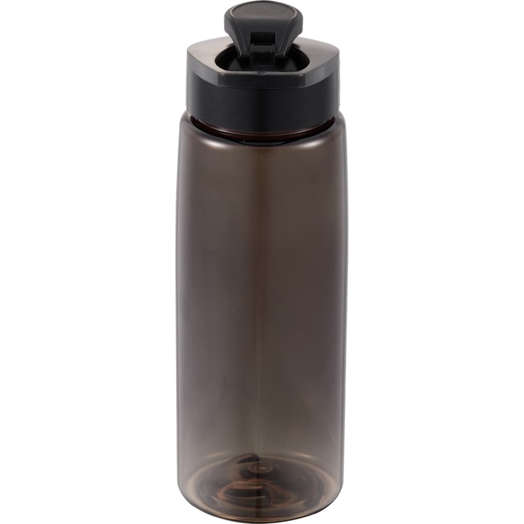 Rear View of Gray The Flair Drink Thru Lid 26 oz. plain