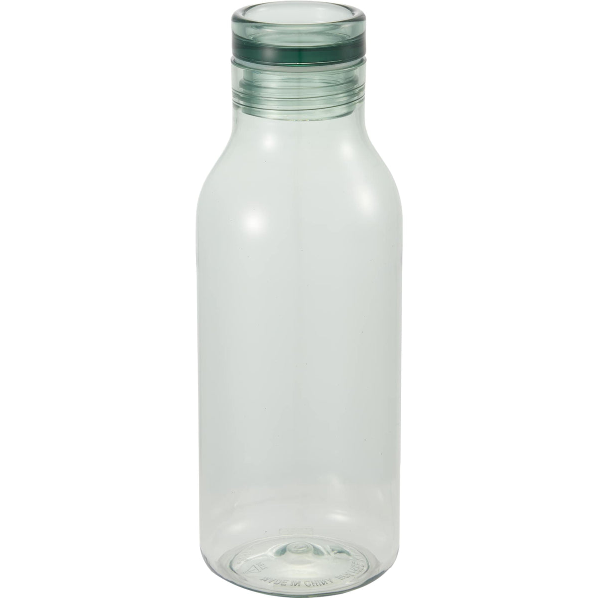 Rear View of Green Meka Recycled RPET Single Wall Sports Bottle 18oz plain