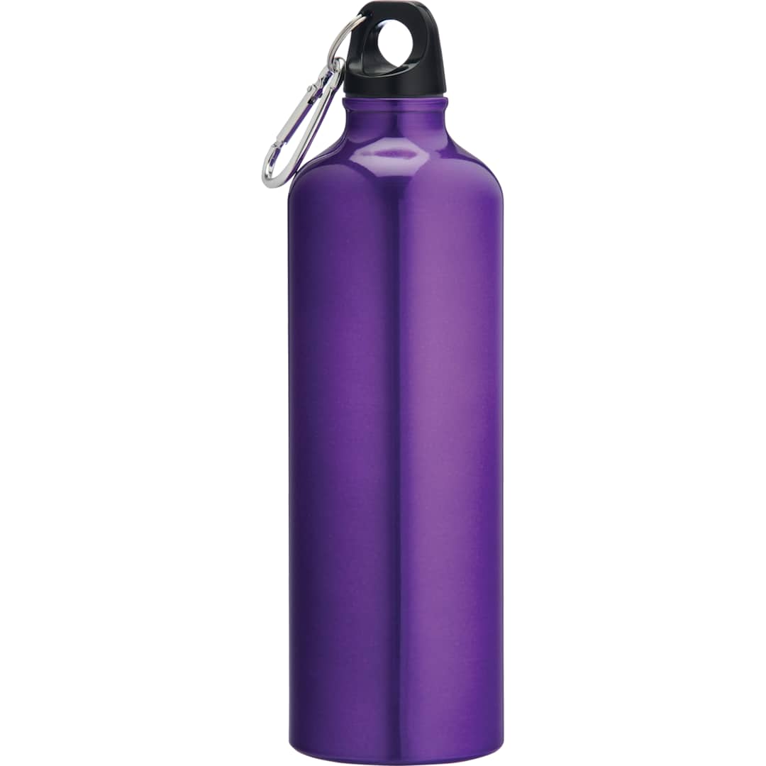 Rear View of Purple Pacific 26oz Aluminum Sports Bottle plain