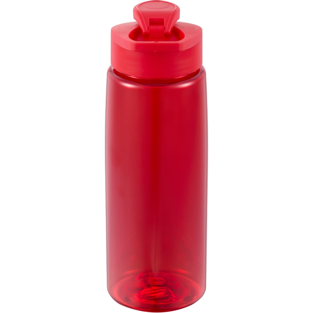 Rear View of Red The Flair Drink Thru Lid 26 oz. plain