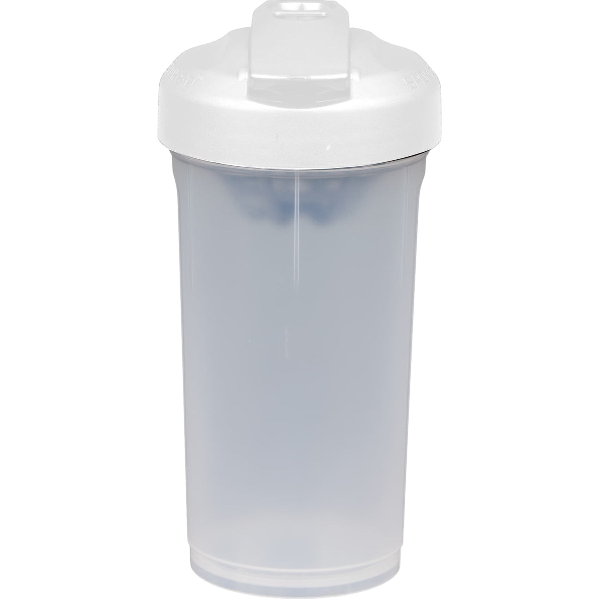 Rear View of White Sports Shaker 24 oz