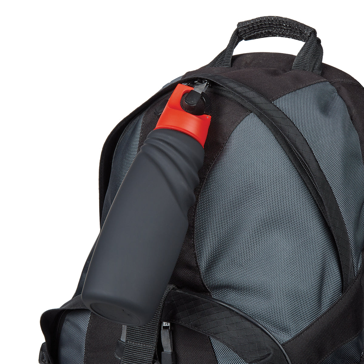 RED LID 24 Oz. Matte Finish Crest Carabiner Sports Bottle plain grouped