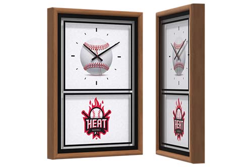 Solid Wood Framed Clock 19″ x 27″