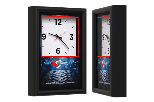Solid Wood Framed Clock 10″ x 14.5″