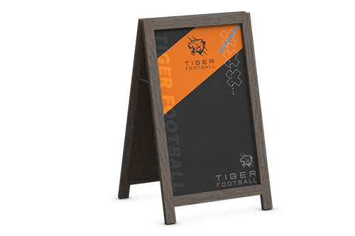 Chalkboard Rustic Real Wood A-frame Sidewalk Sign