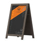 Chalkboard Rustic Real Wood A-frame Sidewalk Sign