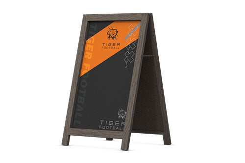 Chalkboard Rustic Real Wood A-frame Sidewalk Sign