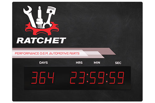 Chalkboard Countdown Timer Sign