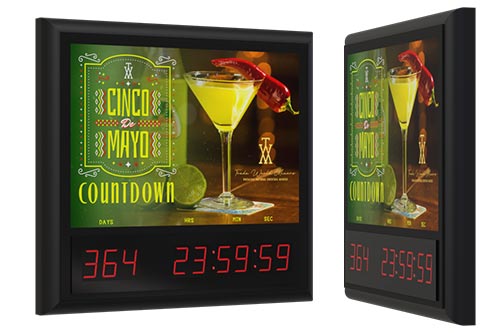 Illuminated Countdown Timer with Changeable Inserts