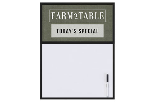 Flip Cover Dry Erase Wall Sign