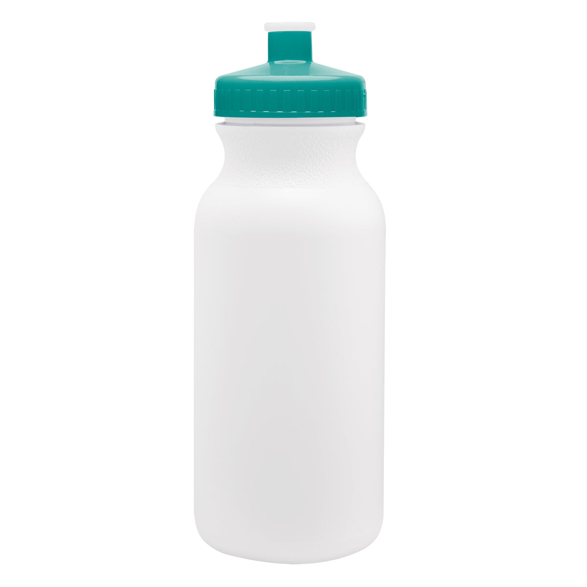 TEAL LID 20 Oz. Full Color Thrive Bike Bottle plain grouped