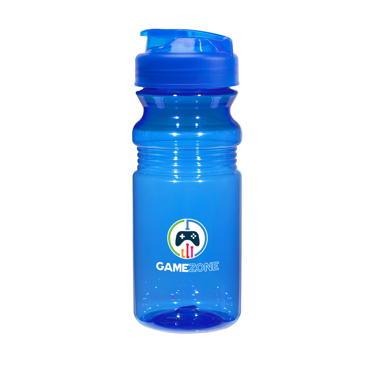 TRANSLUCENT BLUE 20 Oz. Poly-Clear™ Fitness Bottle With Super Sipper Lid  grouped