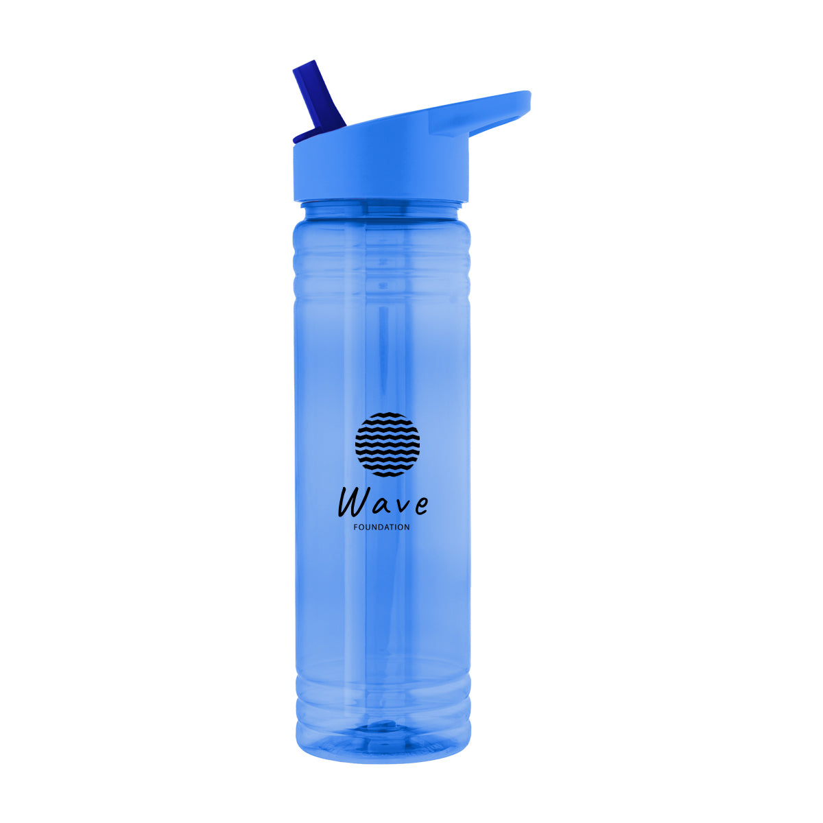 TRANSLUCENT BLUE 24 Oz. Ricky rPET Bottle  grouped
