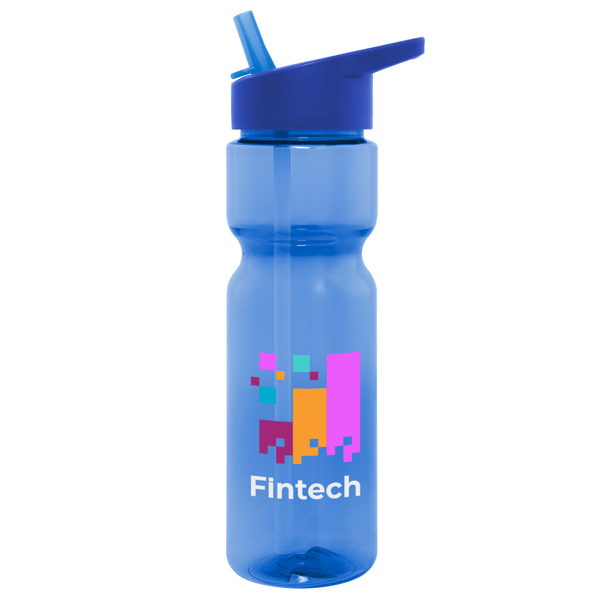 TRANSLUCENT BLUE 28 Oz. Full Color Tempo Bottle  grouped