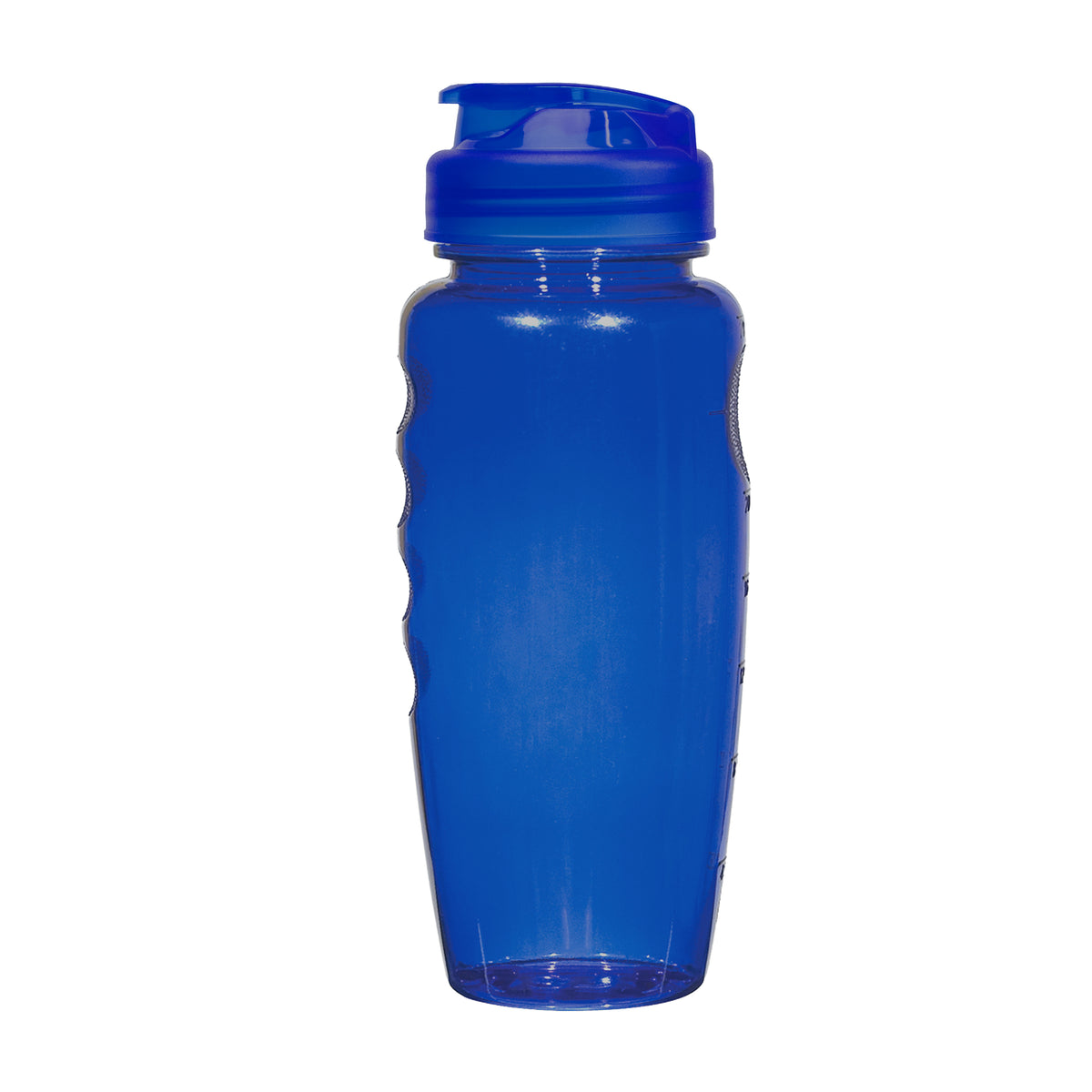 TRANSLUCENT BLUE 30 Oz. Poly-Clear™ Gripper Bottle plain grouped