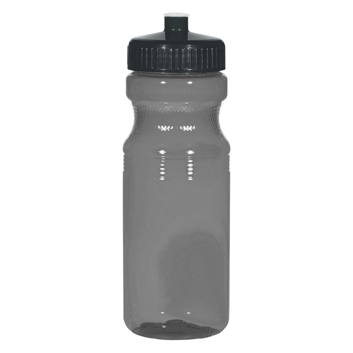 TRANSLUCENT CHARCOAL 24 Oz. Poly-Clear™ Fitness Bottle plain grouped