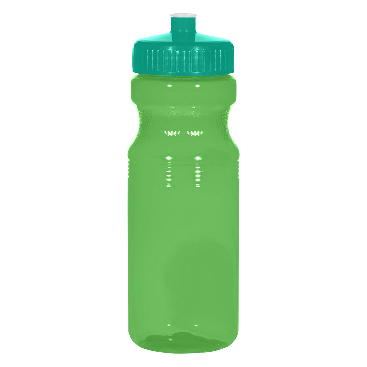 TRANSLUCENT GREEN 24 Oz. Poly-Clear™ Fitness Bottle plain grouped