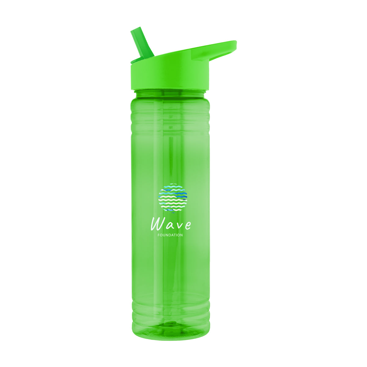 TRANSLUCENT GREEN 24 Oz. Ricky rPET Bottle  grouped