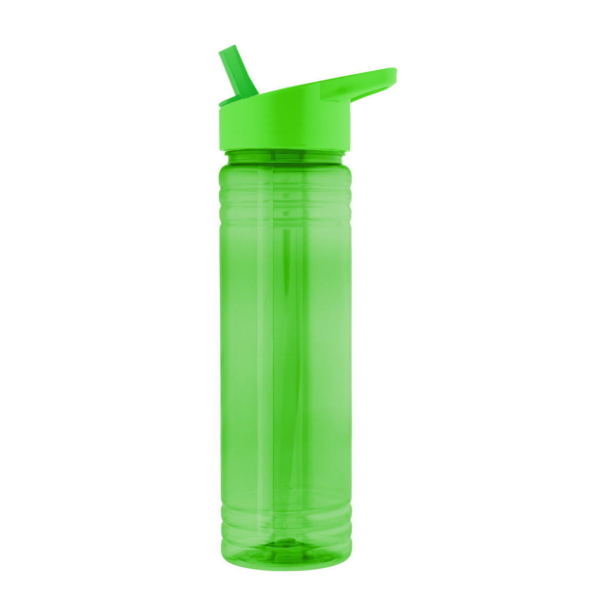 TRANSLUCENT GREEN 24 Oz. Ricky rPET Bottle plain grouped