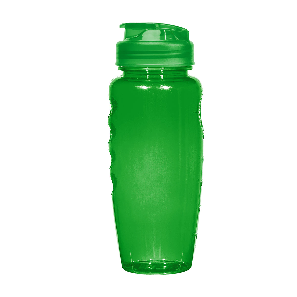 TRANSLUCENT GREEN 30 Oz. Poly-Clear™ Gripper Bottle plain grouped