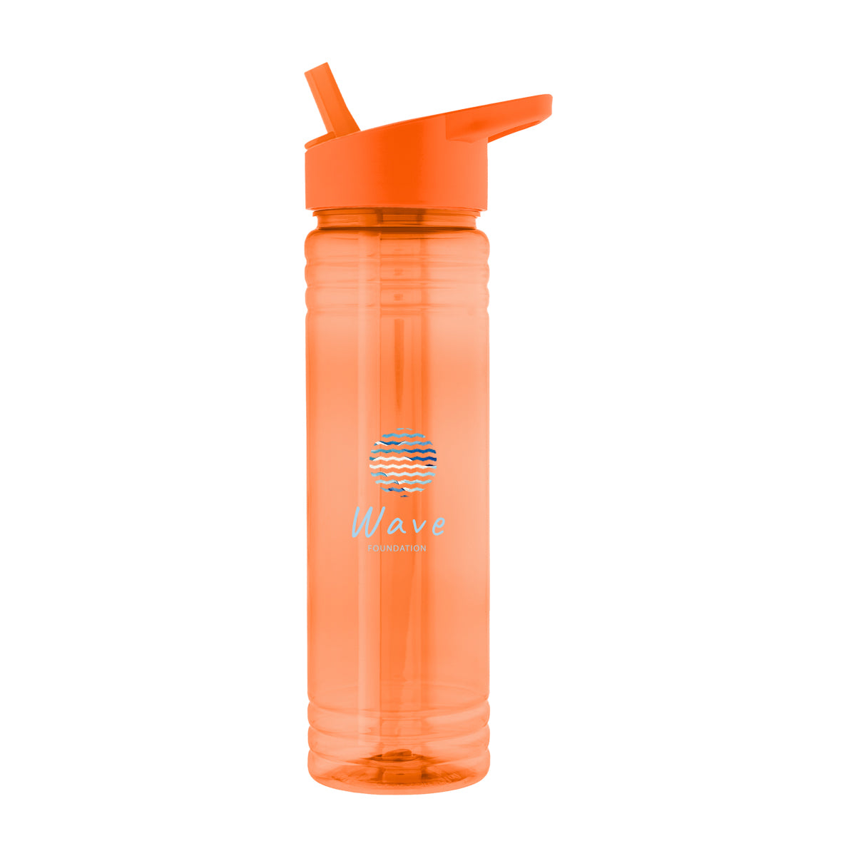 TRANSLUCENT ORANGE 24 Oz. Ricky rPET Bottle  grouped