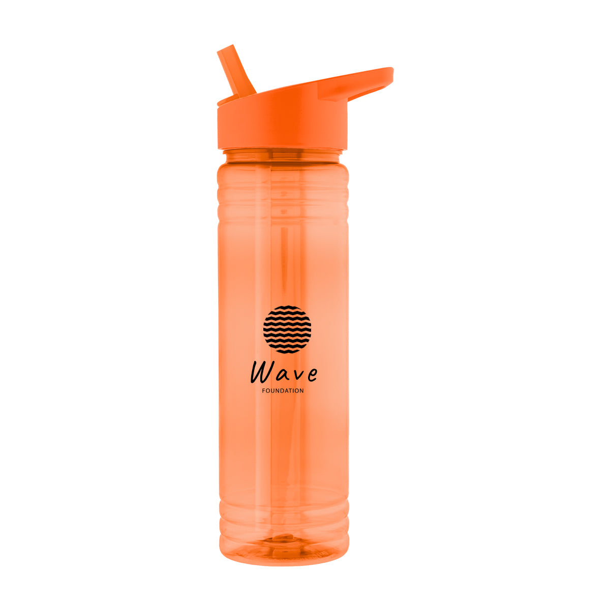 TRANSLUCENT ORANGE 24 Oz. Ricky rPET Bottle  grouped
