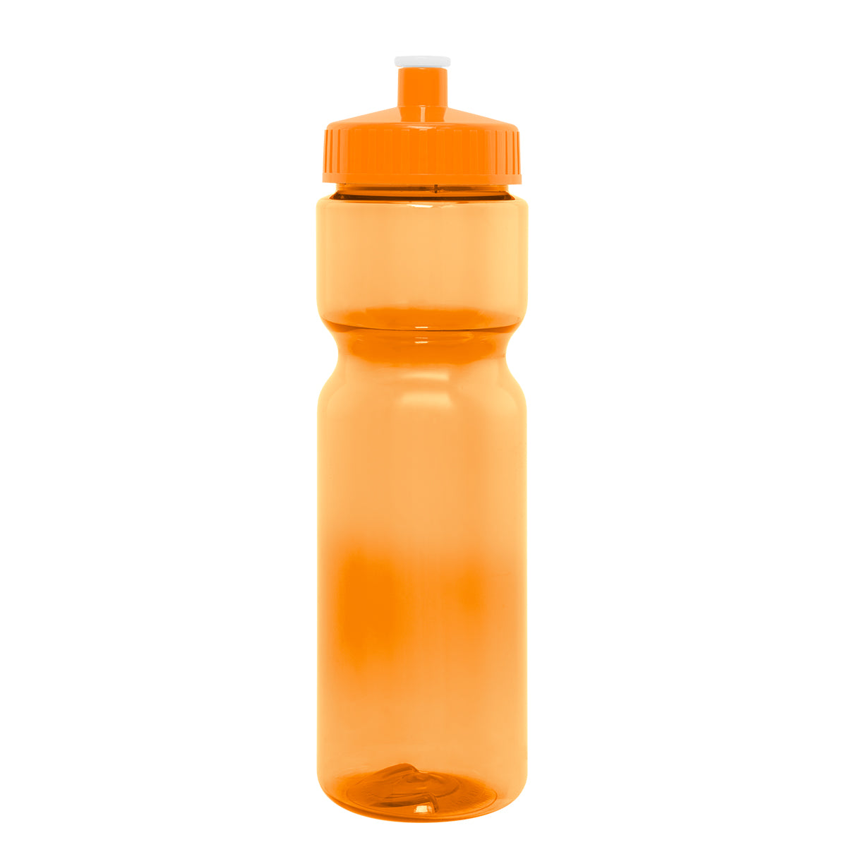 TRANSLUCENT ORANGE 28 Oz. Full Color Pace Bottle plain grouped
