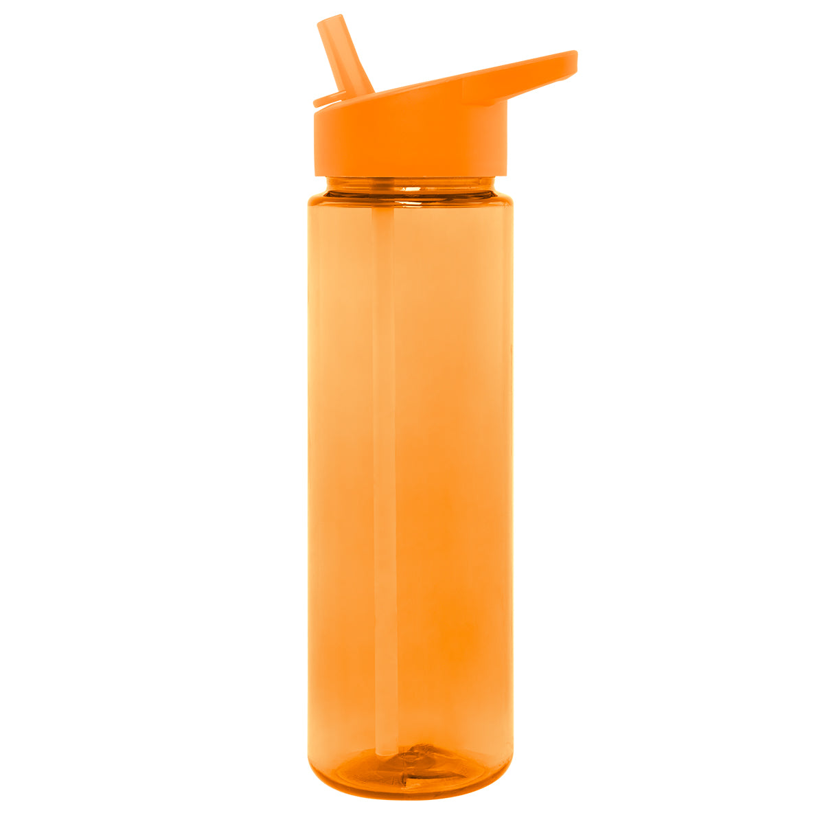 TRANSLUCENT ORANGE 28 Oz. Full Color Staccato Bottle plain grouped