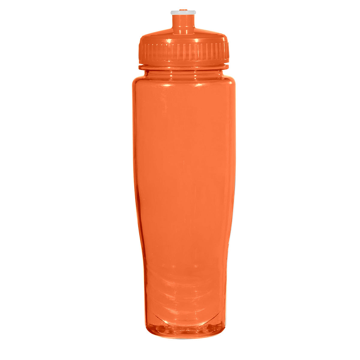 TRANSLUCENT ORANGE 28 Oz. Poly-Clean™ Plastic Bottle plain grouped