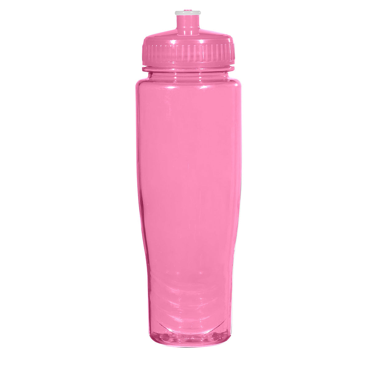 TRANSLUCENT PINK 28 Oz. Poly-Clean™ Plastic Bottle plain grouped