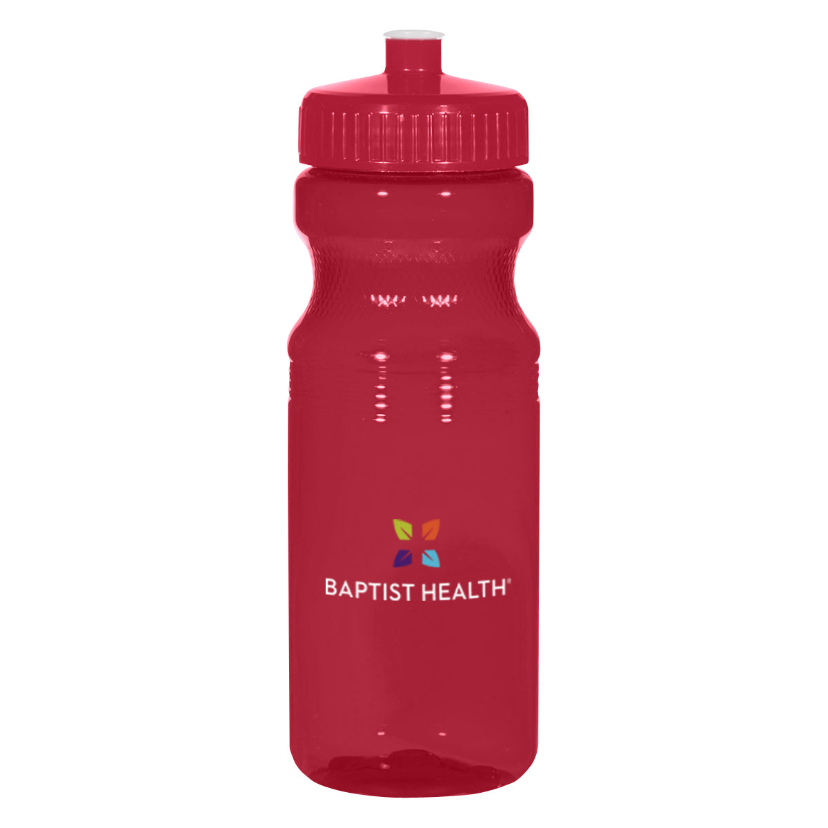 TRANSLUCENT RED 24 Oz. Poly-Clear™ Fitness Bottle  grouped