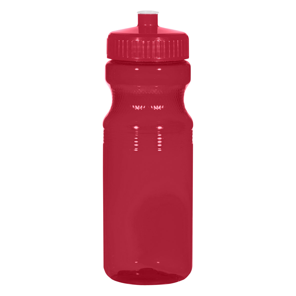 TRANSLUCENT RED 24 Oz. Poly-Clear™ Fitness Bottle plain grouped