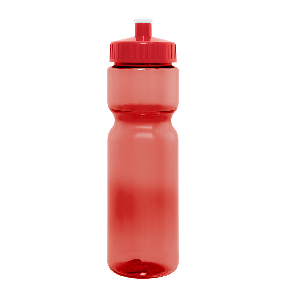 TRANSLUCENT RED 28 Oz. Full Color Pace Bottle plain grouped