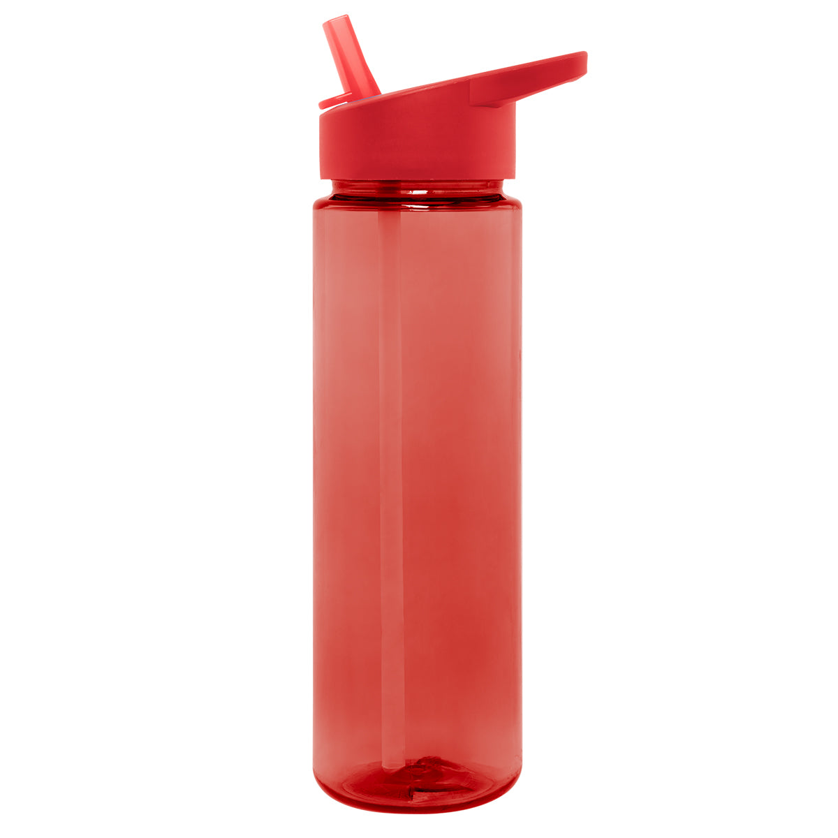 TRANSLUCENT RED 28 Oz. Full Color Staccato Bottle plain grouped