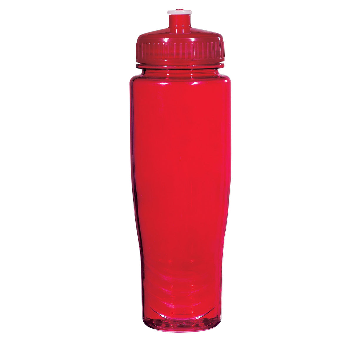 TRANSLUCENT RED 28 Oz. Poly-Clean™ Plastic Bottle plain grouped