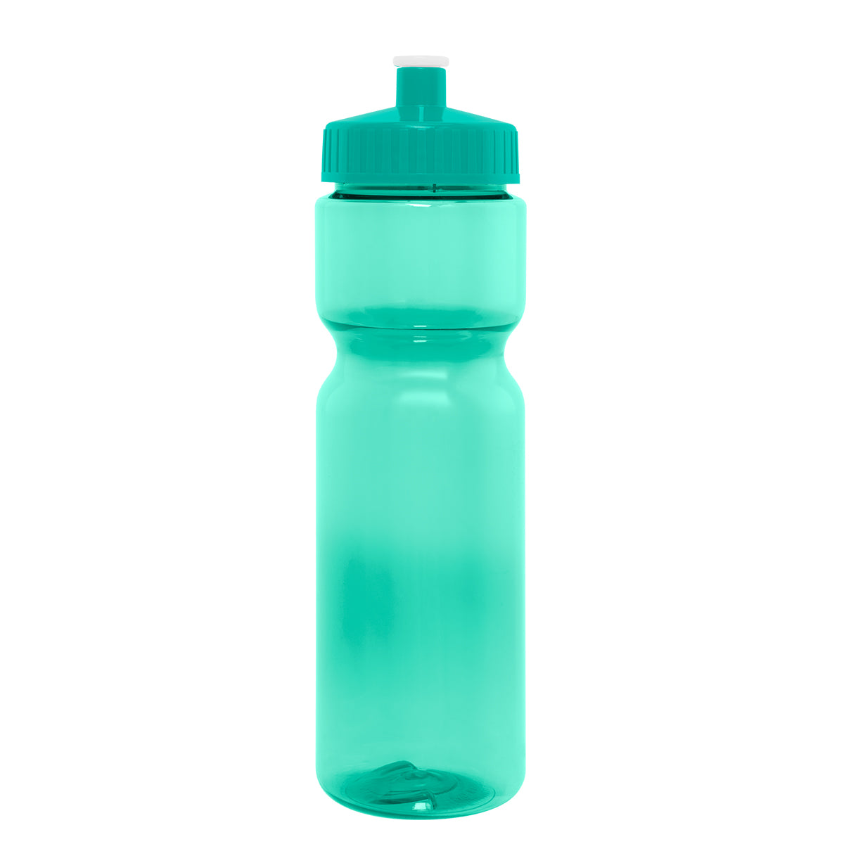 TRANSLUCENT TEAL 28 Oz. Full Color Pace Bottle plain grouped
