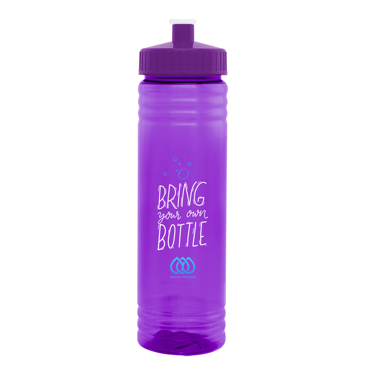 TRANSLUCENT VIOLET 24 Oz. Full Color Hustle Bottle  grouped