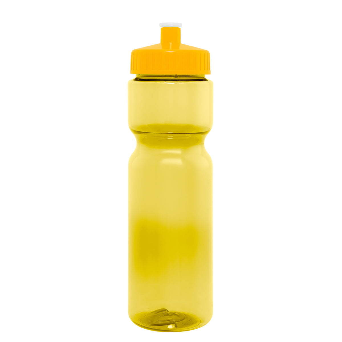 TRANSLUCENT YELLOW 28 Oz. Full Color Pace Bottle plain grouped