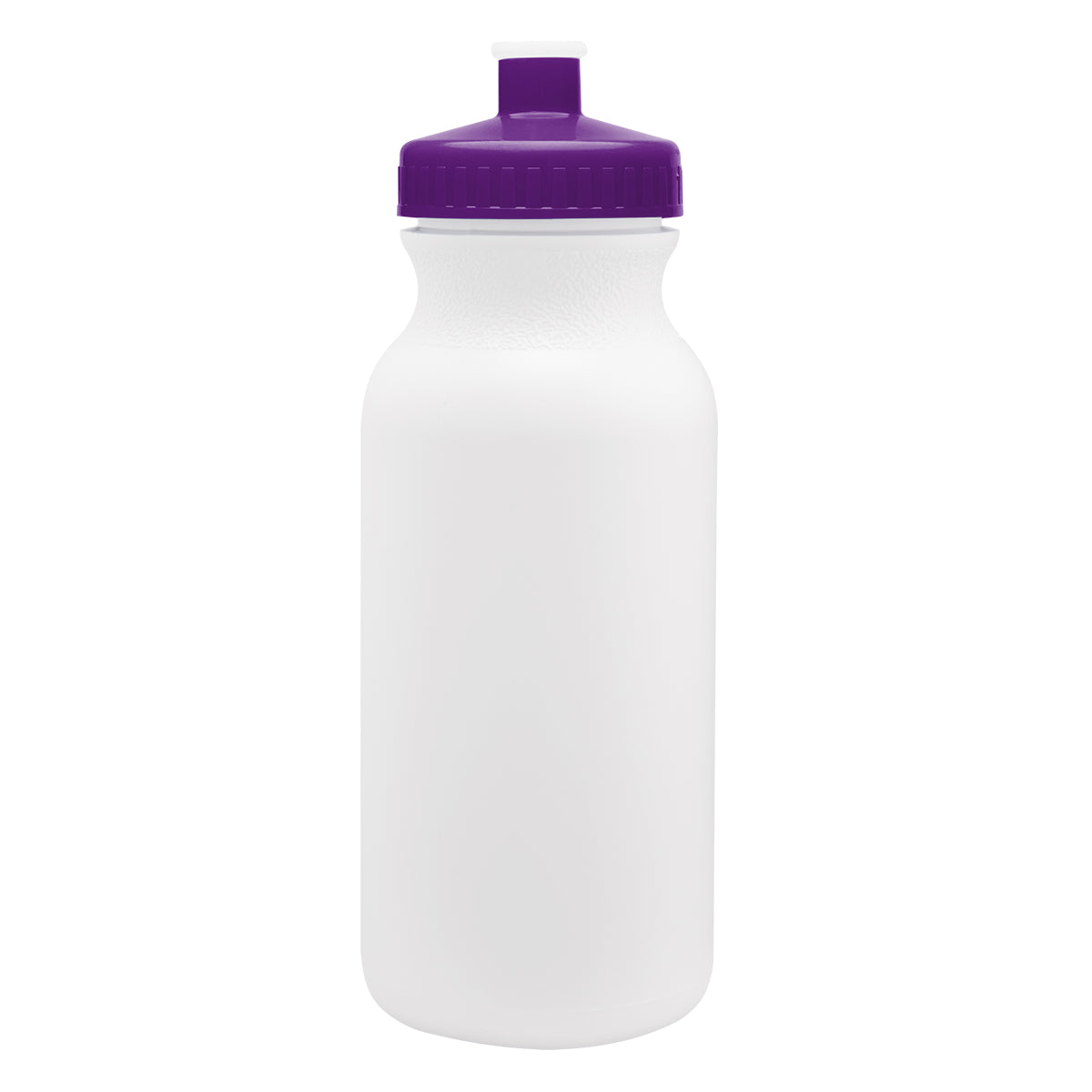 VIOLET LID 20 Oz. Full Color Thrive Bike Bottle plain grouped