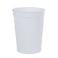 WHITE 12 Oz. Big Game Stadium Cup plain grouped