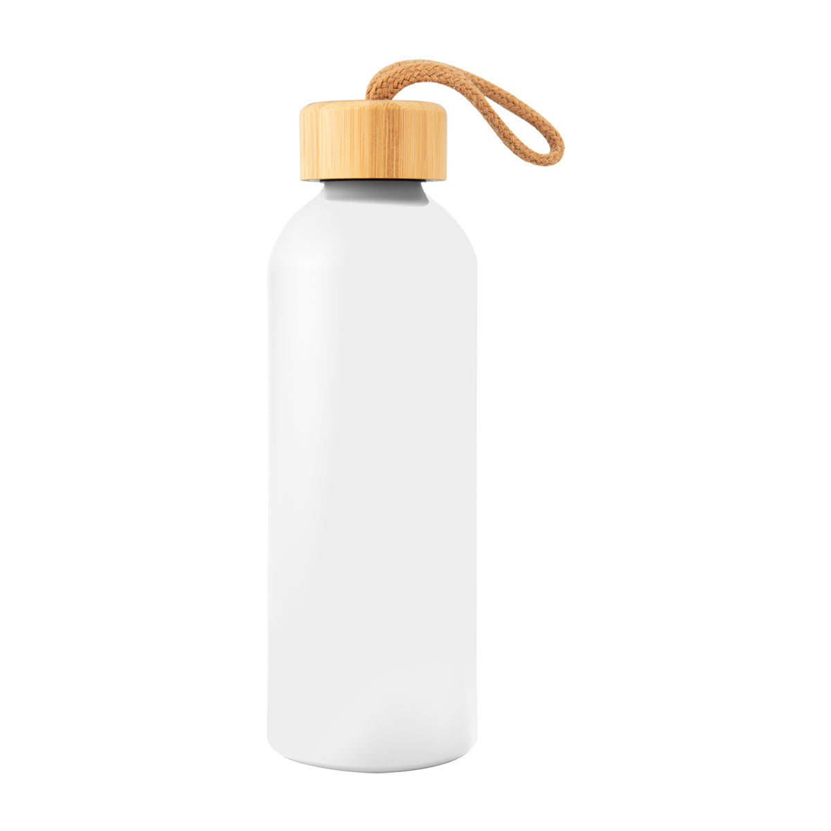 WHITE 25 Oz. Blaire Recycled Aluminum Bottle With Bamboo Lid plain grouped