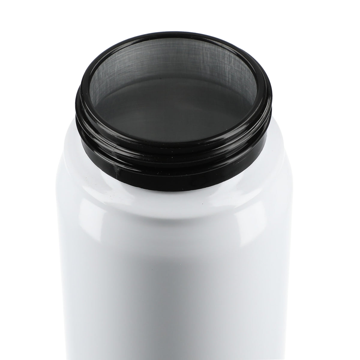 White Billy 26oz Aluminum Bottle w/ FSC® Bamboo Lid plain