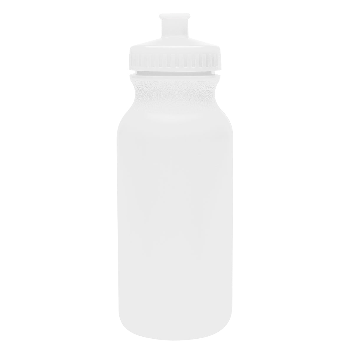 WHITE LID 20 Oz. Full Color Thrive Bike Bottle plain grouped
