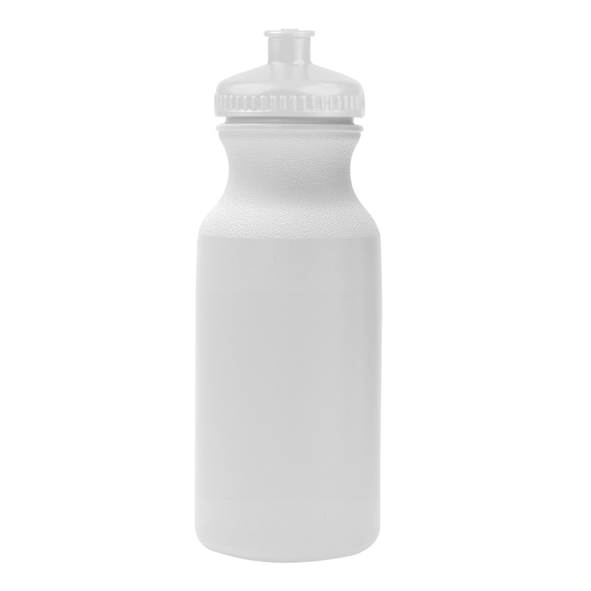 WHITE LID 20 Oz. Hydration Water Bottle plain grouped
