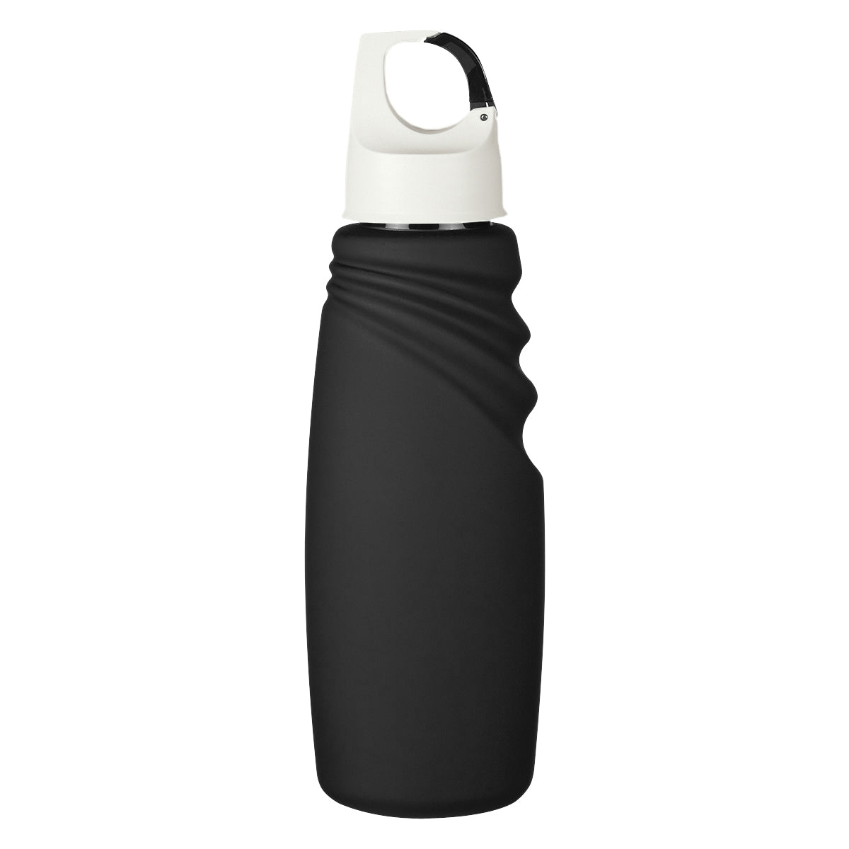 WHITE LID 24 Oz. Matte Finish Crest Carabiner Sports Bottle plain grouped