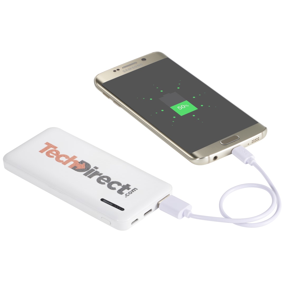 White Zodiac High Density 5000 mAh Power Bank