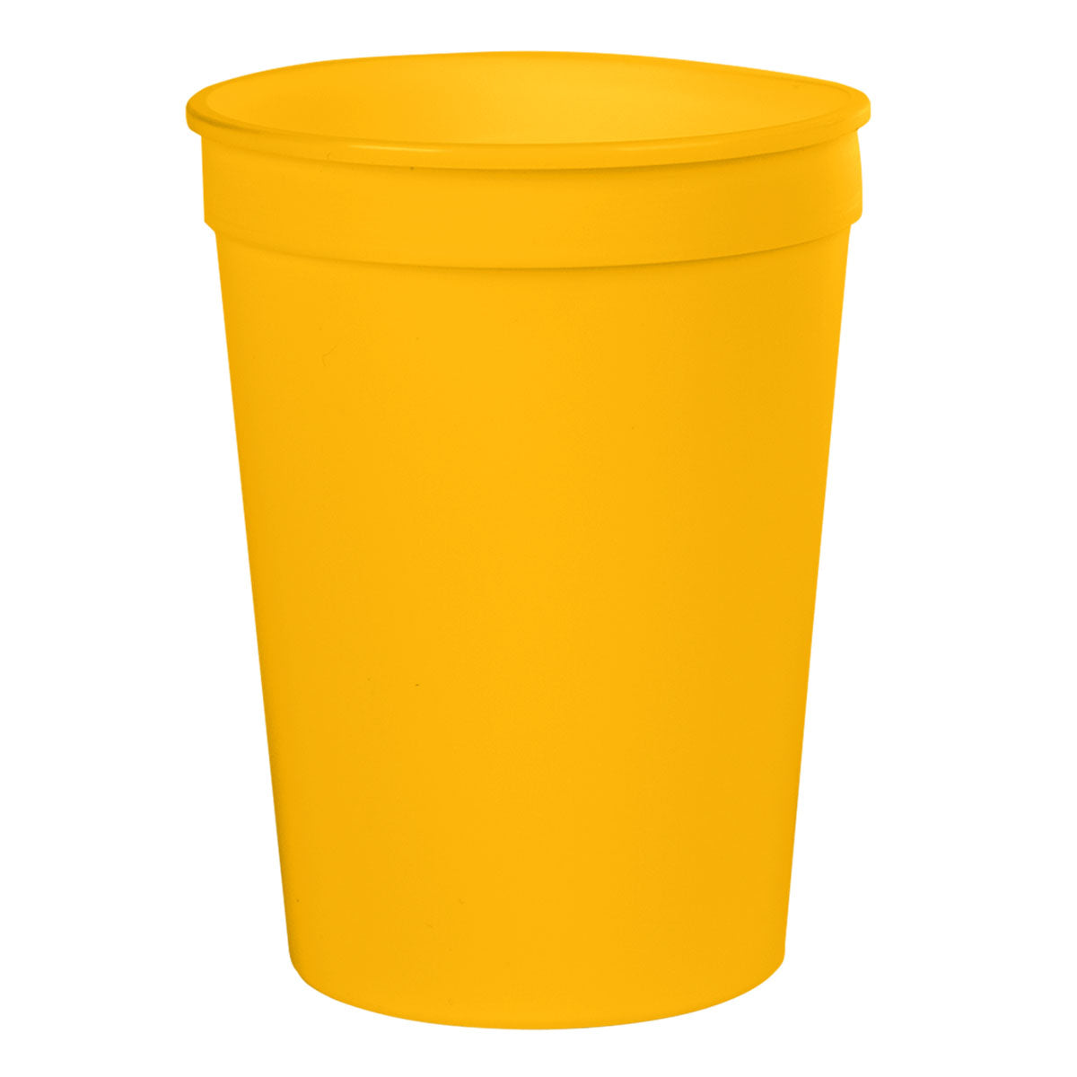 YELLOW 12 Oz. Big Game Stadium Cup plain grouped