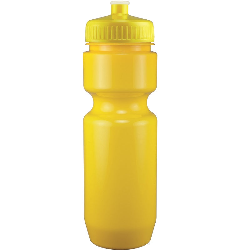 22 Oz. Bike Bottle w/ Push Pull Lid - Solid Colors