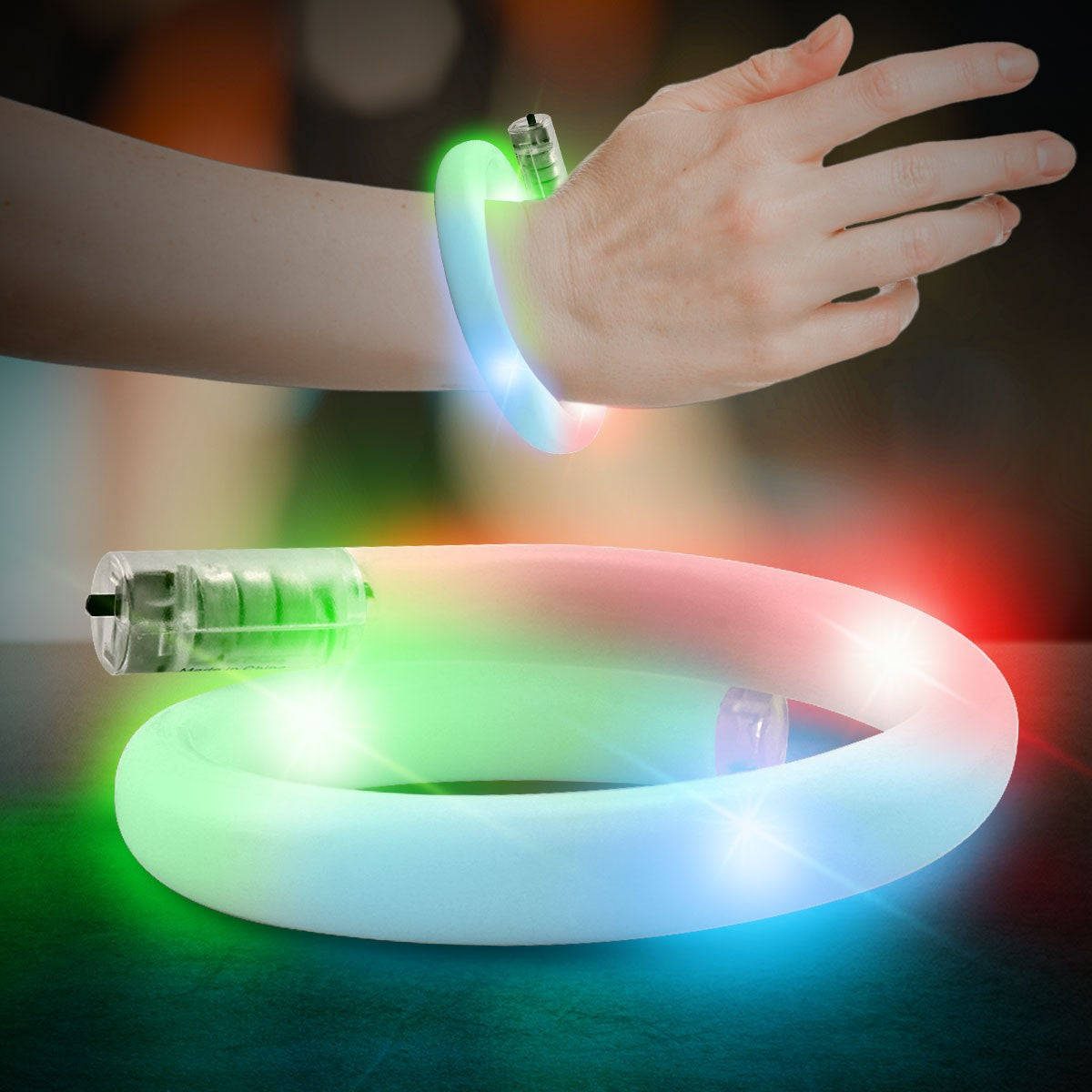 Flashing Coil Tube Bracelets